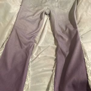 70’s poleyester Gray and purple bell bottoms💜🤍